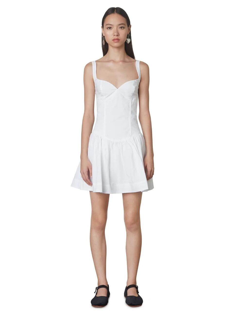 Fiorucci Fit and Flare Mini Dress Summer Bird Boho Drop Waist Casual Preppy M